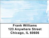 Blue Watercolor Address Labels