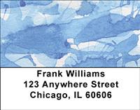 Blue Watercolor Address Labels