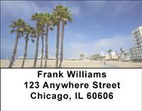 California Beaches Santa Monica Address Labels
