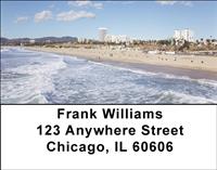 California Beaches Santa Monica Address Labels