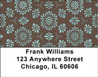 Retro Wallpaper Address Labels