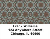 Retro Wallpaper Address Labels