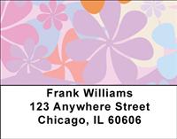 Funky Flowers Address Labels