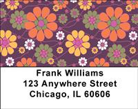 Funky Flowers Address Labels