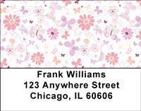 Floral Butterflies Address Labels