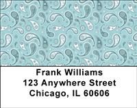 Retro Paisley Address Labels