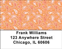 Retro Paisley Address Labels