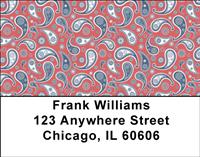 Retro Paisley Address Labels