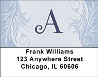 Floral Monogram A Address Labels