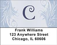 Floral Monogram C Address Labels