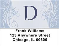 Floral Monogram D Address Labels