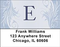 Floral Monogram E Address Labels