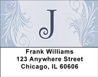 Floral Monogram J Address Labels