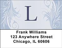 Floral Monogram L Address Labels