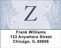 Floral Monogram Z Address Labels