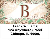 Funky Monogram B Address Labels