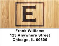 Branded Monogram E Address Labels