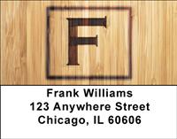 Branded Monogram F Address Labels