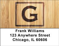 Branded Monogram G Address Labels