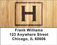 Branded Monogram H Address Labels