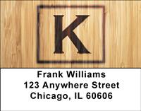 Branded Monogram K Address Labels