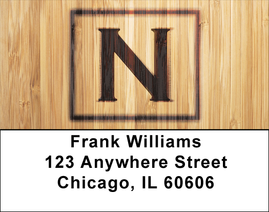 Branded Monogram N Address Labels
