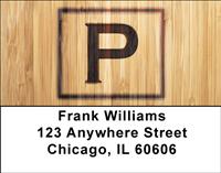 Branded Monogram P Address Labels
