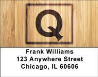 Branded Monogram Q Address Labels