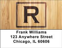 Branded Monogram R Address Labels