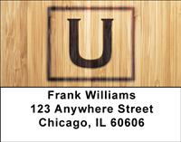 Branded Monogram U Address Labels