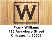 Branded Monogram W Address Labels