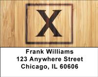 Branded Monogram X Address Labels