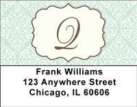 Vintage Monogram Q Address Labels