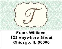 Vintage Monogram T Address Labels