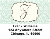 Vintage Monogram Z Address Labels