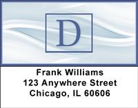 Simple Monogram D Address Labels