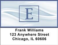Simple Monogram E Address Labels