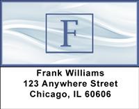 Simple Monogram F Address Labels