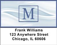 Simple Monogram M Address Labels