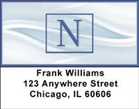 Simple Monogram N Address Labels