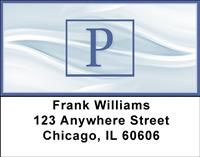 Simple Monogram P Address Labels