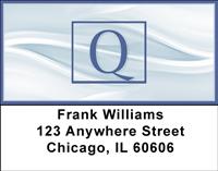 Simple Monogram Q Address Labels