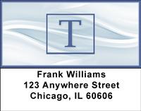 Simple Monogram T Address Labels