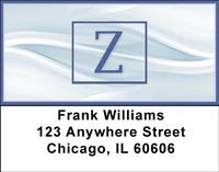 Simple Monogram Z Address Labels
