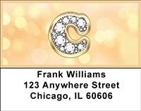 Bling Monogram C Address Labels
