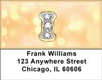 Bling Monogram I Address Labels