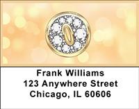 Bling Monogram O Address Labels