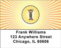 Cartoon Cowgirl Address Labels