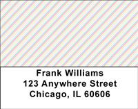 Diagonal Stripes Address Labels