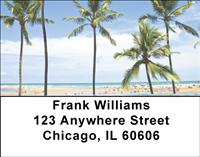 Tropical Beaches Address Labels